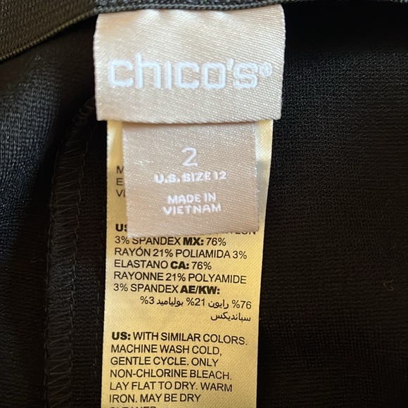 New Chico’s Juliet so slimming black pants - Picture 3 of 7